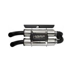 Dual Stack Slip-On Muffler Polaris by MBRP AT-9517PT Dual Muffler 241-10143 Western Powersports Drop Ship