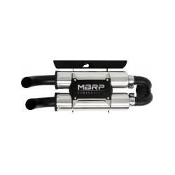 Dual Stack Slip-On Muffler Polaris by MBRP AT-9518PT Dual Muffler 241-10144 Western Powersports Drop Ship