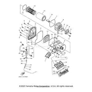 Duct by Yamaha 2HC-E4437-01-00 OEM Hardware 2HC-E4437-01-00 Off Road Express