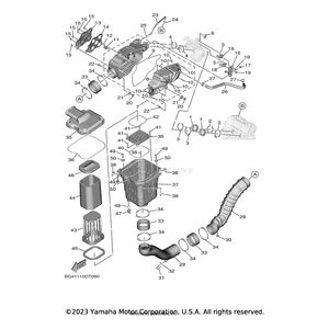 Duct by Yamaha BG4-E443A-00-00 OEM Hardware BG4-E443A-00-00 Off Road Express