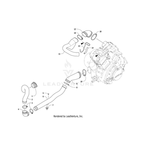 Duct,Clutch-Air Out By Arctic Cat 0413-291 OEM Hardware 0413-291 Off Road Express