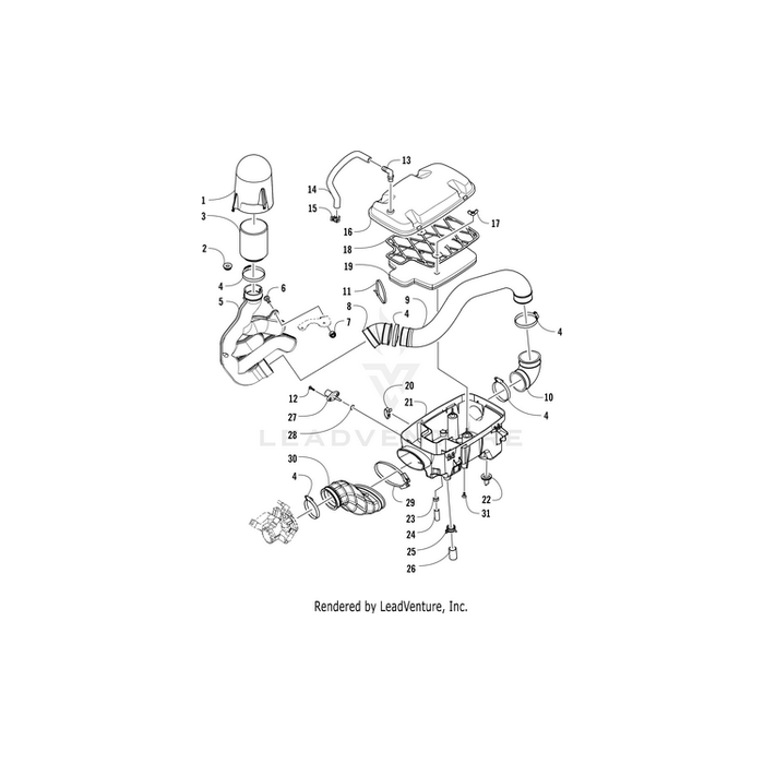 Duct, Intake By Arctic Cat