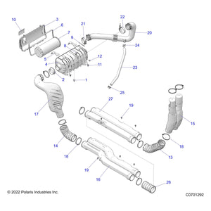 Duct-Intake,Floor by Polaris 5452856 OEM Hardware P5452856 Off Road Express