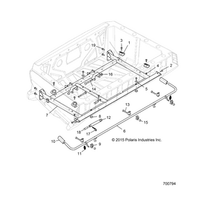 Dump Box Shock by Polaris 7044456 OEM Hardware P7044456 Off Road Express