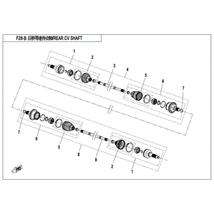 Dust Boot by CF Moto 5BWB-2803C0 OEM Hardware 5BWB-2803C0 Northstar Polaris