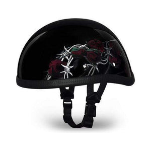 Eagle- W/ Barbed Roses by Daytona Helmets Half Helmet Daytona Helmets