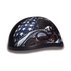 Eagle- W/ Flames USA by Daytona Helmets Half Helmet Daytona Helmets