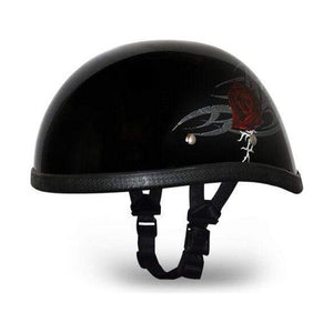 Eagle- W/ Rose by Daytona Helmets Half Helmet Daytona Helmets