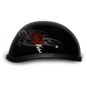 Eagle- W/ Rose by Daytona Helmets Half Helmet Daytona Helmets