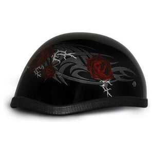 Eagle- W/ Rose by Daytona Helmets Half Helmet Daytona Helmets