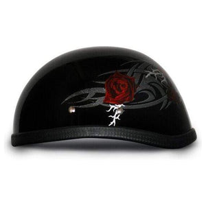 Eagle- W/ Rose by Daytona Helmets Half Helmet Daytona Helmets