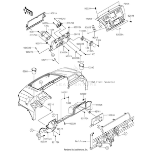 Ecu,Air Pressure Sensor(Fuel) by Kawasaki 21175-1113 OEM Hardware 21175-1113 Off Road Express Peach St