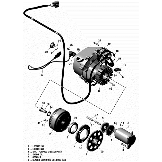 Electric starter Assy by Can-Am