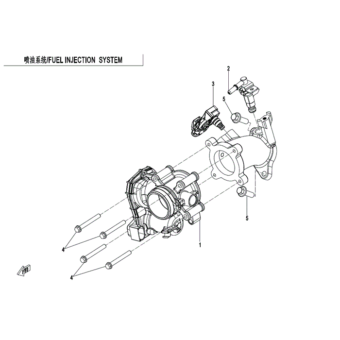 Electrical Throttle Body Assy by CF Moto