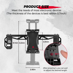 Electronic Device Mounts for Polaris RZR PRO XP/XP4 2020-2023 by Kemimoto B0111-13401BK Device Mount B0111-13401BK Kemimoto