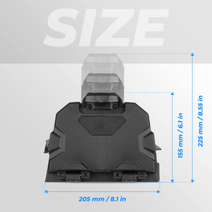 Electronic Tablet Device Holder Mount for Polaris General 1000 2016-2023 by Kemimoto B0111-11601BK Device Mount B0111-11601BK Kemimoto