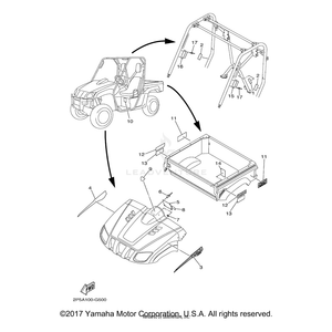 Emblem 1 by Yamaha 1D9-F163G-J0-00 OEM Hardware 1D9-F163G-J0-00 Off Road Express