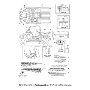 Emblem 1 by Yamaha 1XP-F118E-00-00 OEM Hardware 1XP-F118E-00-00 Off Road Express