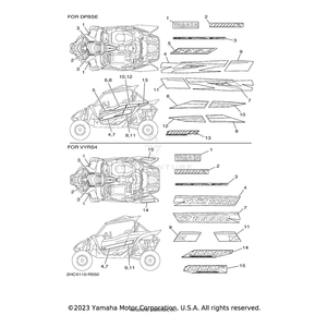 Emblem 1 by Yamaha 2HC-F163G-10-00 OEM Hardware 2HC-F163G-10-00 Off Road Express