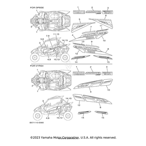 Emblem 1 by Yamaha 2HC-F163G-40-00 OEM Hardware 2HC-F163G-40-00 Off Road Express