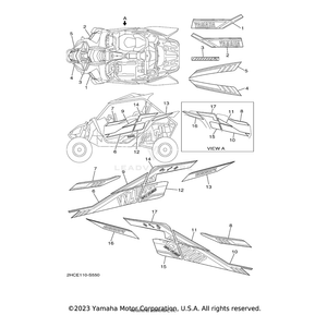 Emblem 1 by Yamaha 2HC-F163G-91-00 OEM Hardware 2HC-F163G-91-00 Off Road Express