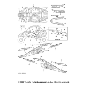 Emblem 1 by Yamaha 2HC-F163G-A1-00 OEM Hardware 2HC-F163G-A1-00 Off Road Express