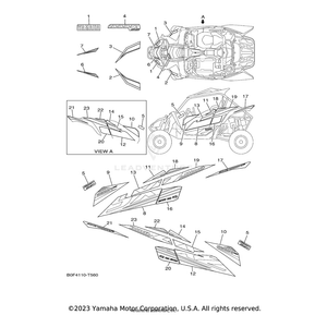 Emblem 1 by Yamaha 2HC-F1781-80-00 OEM Hardware 2HC-F1781-80-00 Off Road Express