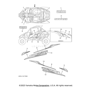 Emblem 1 by Yamaha 2HC-F1781-C0-00 OEM Hardware 2HC-F1781-C0-00 Off Road Express