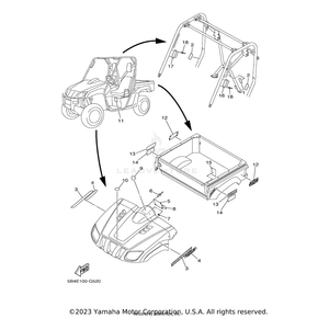 Emblem 1 by Yamaha 5UG-F163G-D0-00 OEM Hardware 5UG-F163G-D0-00 Off Road Express