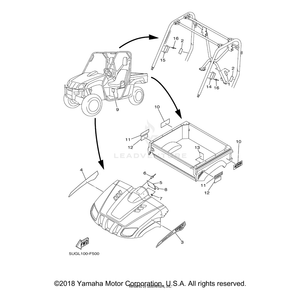 Emblem 1 by Yamaha 5UG-F1781-70-00 OEM Hardware 5UG-F1781-70-00 Off Road Express