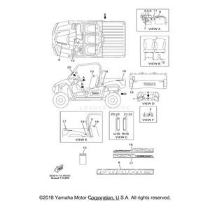 Emblem 1 by Yamaha B42-F163G-00-00 OEM Hardware B42-F163G-00-00 Off Road Express