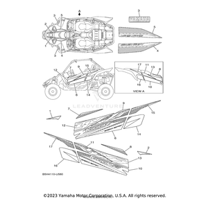 Emblem 1 by Yamaha B5H-F1781-20-00 OEM Hardware B5H-F1781-20-00 Off Road Express