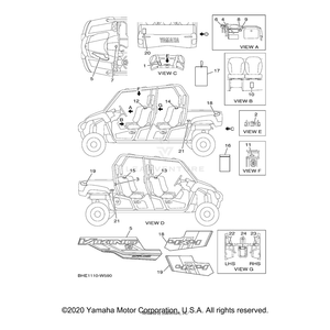 Emblem 1 by Yamaha B85-F1781-80-00 OEM Hardware B85-F1781-80-00 Off Road Express