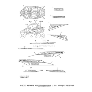 Emblem 2 by Yamaha 2HC-F163H-70-00 OEM Hardware 2HC-F163H-70-00 Off Road Express