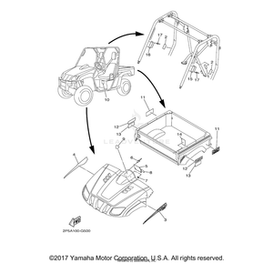 Emblem 2 by Yamaha 2P5-F1782-80-00 OEM Hardware 2P5-F1782-80-00 Off Road Express