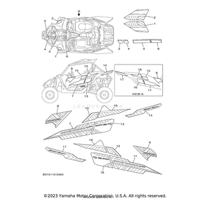 Emblem 2 by Yamaha B57-F163H-21-00 OEM Hardware B57-F163H-21-00 Off Road Express