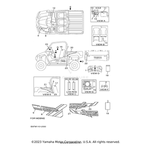 Emblem 2 by Yamaha B5F-F163H-20-00 OEM Hardware B5F-F163H-20-00 Off Road Express