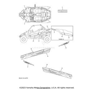 Emblem 2 by Yamaha B5H-F1782-10-00 OEM Hardware B5H-F1782-10-00 Off Road Express