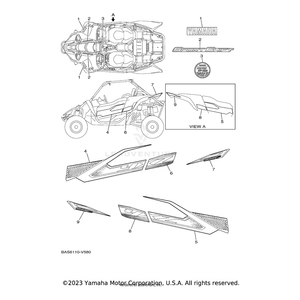 Emblem 2 by Yamaha BAS-F163H-20-00 OEM Hardware BAS-F163H-20-00 Off Road Express