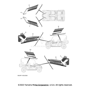 Emblem 2 by Yamaha BG4-F163H-40-00 OEM Hardware BG4-F163H-40-00 Off Road Express