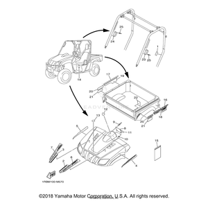 Emblem 3 by Yamaha 1RB-F1783-10-00 OEM Hardware 1RB-F1783-10-00 Off Road Express