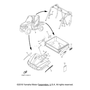 Emblem 3D by Yamaha 2P5-F6232-00-00 OEM Hardware 2P5-F6232-00-00 Off Road Express