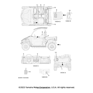 Emblem by Yamaha BAN-F4897-20-00 OEM Hardware BAN-F4897-20-00 Off Road Express