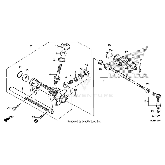 End Set, Tie Rod by Honda