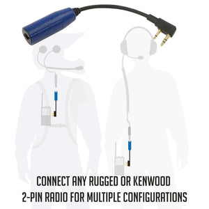 Enduro Moto Kit -  Includes Helmet Kit And Compact Harness Cable by Rugged Radios Rugged Radios