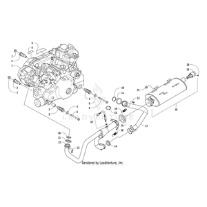 Engine,A950V H2 Assy (15Wc) By Arctic Cat 0800-167 OEM Hardware 0800-167 Off Road Express