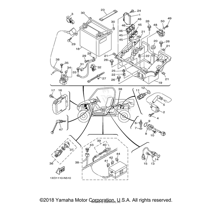 Engine Control Unit Assembly by Yamaha