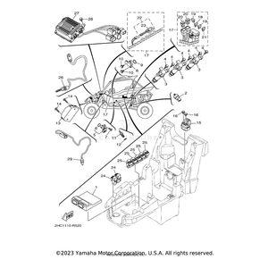 Engine Control Unit Assembly by Yamaha 2HC-8591A-01-00 OEM Hardware 2HC-8591A-01-00 Off Road Express Drop Ship