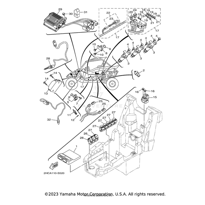 Engine Control Unit Assembly by Yamaha