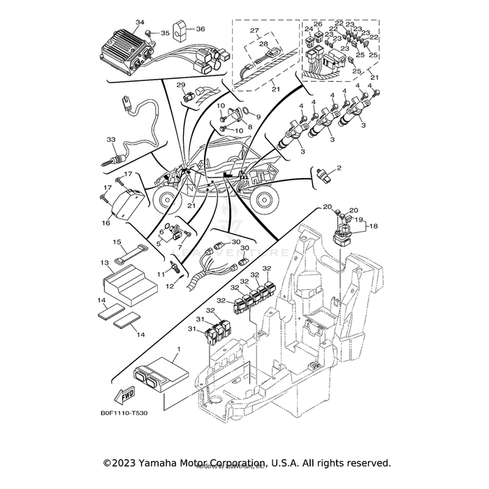 Engine Control Unit Assembly by Yamaha